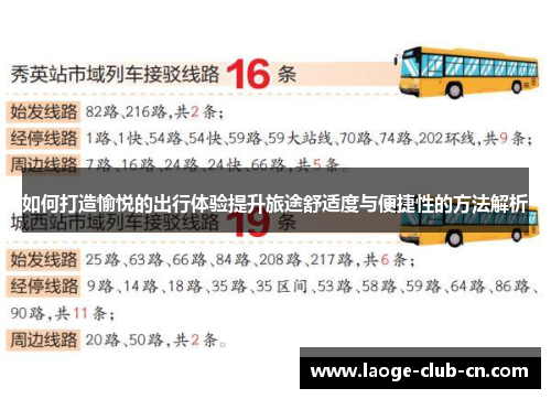 如何打造愉悦的出行体验提升旅途舒适度与便捷性的方法解析